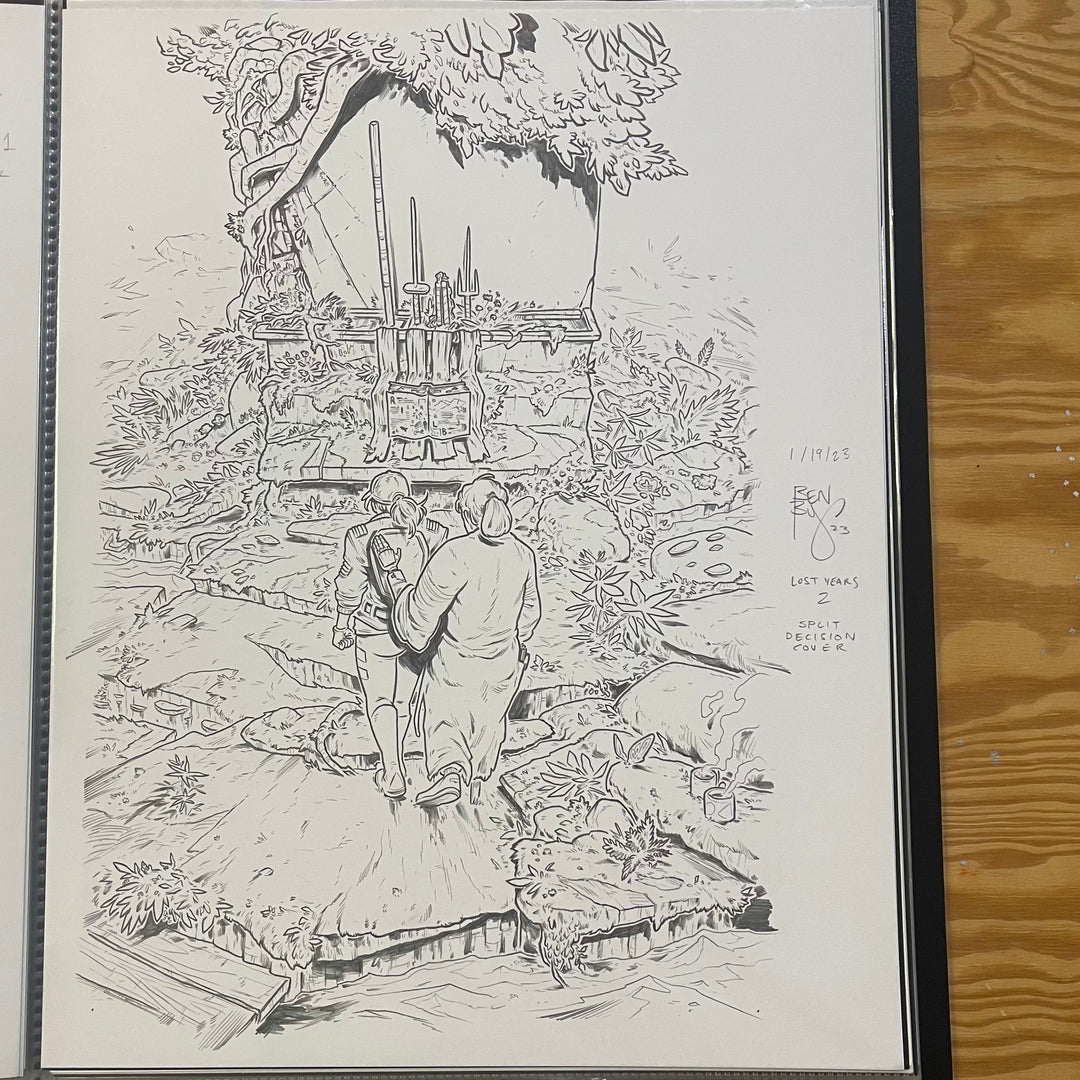 LOST YEARS - ISSUE 2 - SPLIT DECISION COVER - (ORIGINAL ART)