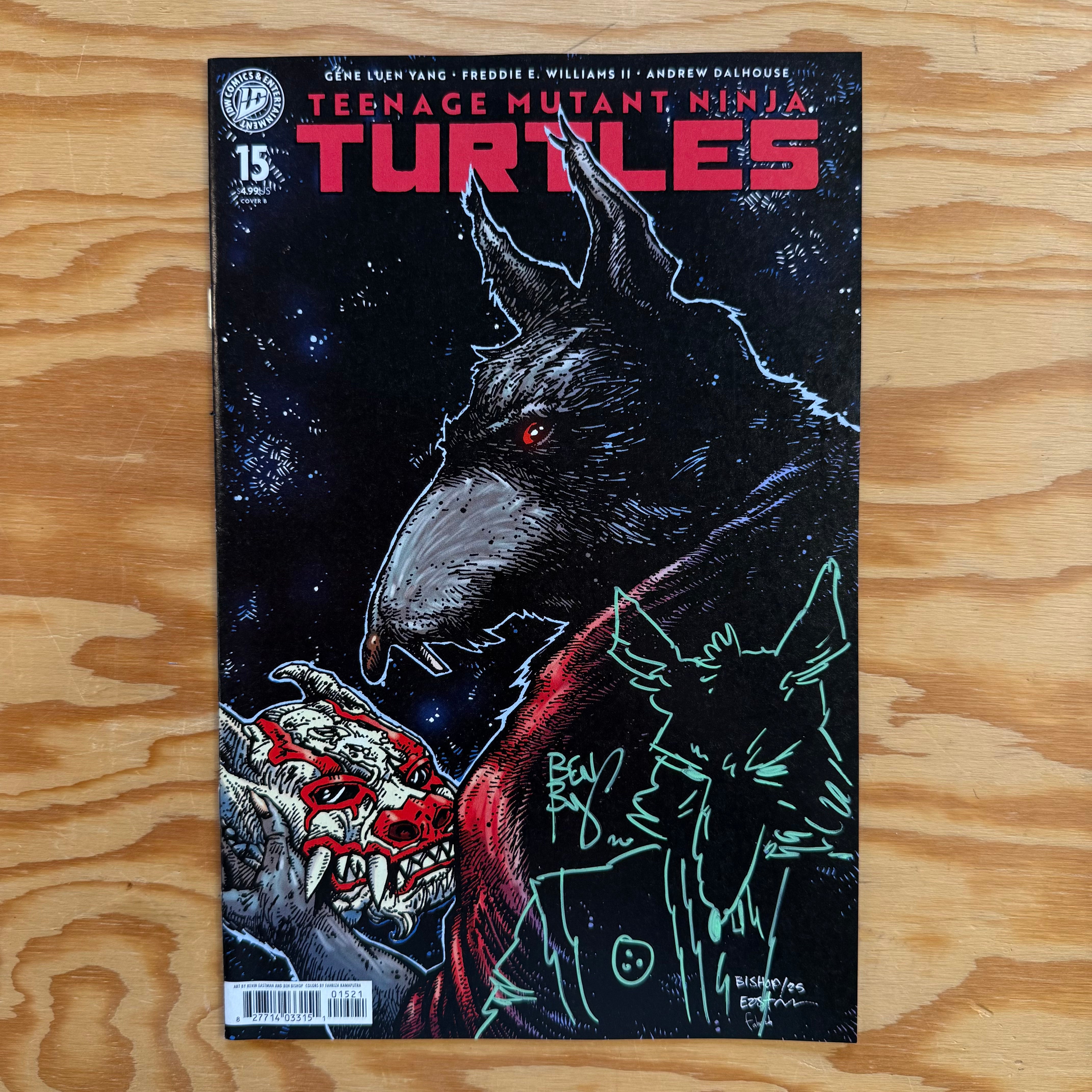 TMNT - ISSUE 15 - SIGNED & SKETCHED – BISHART