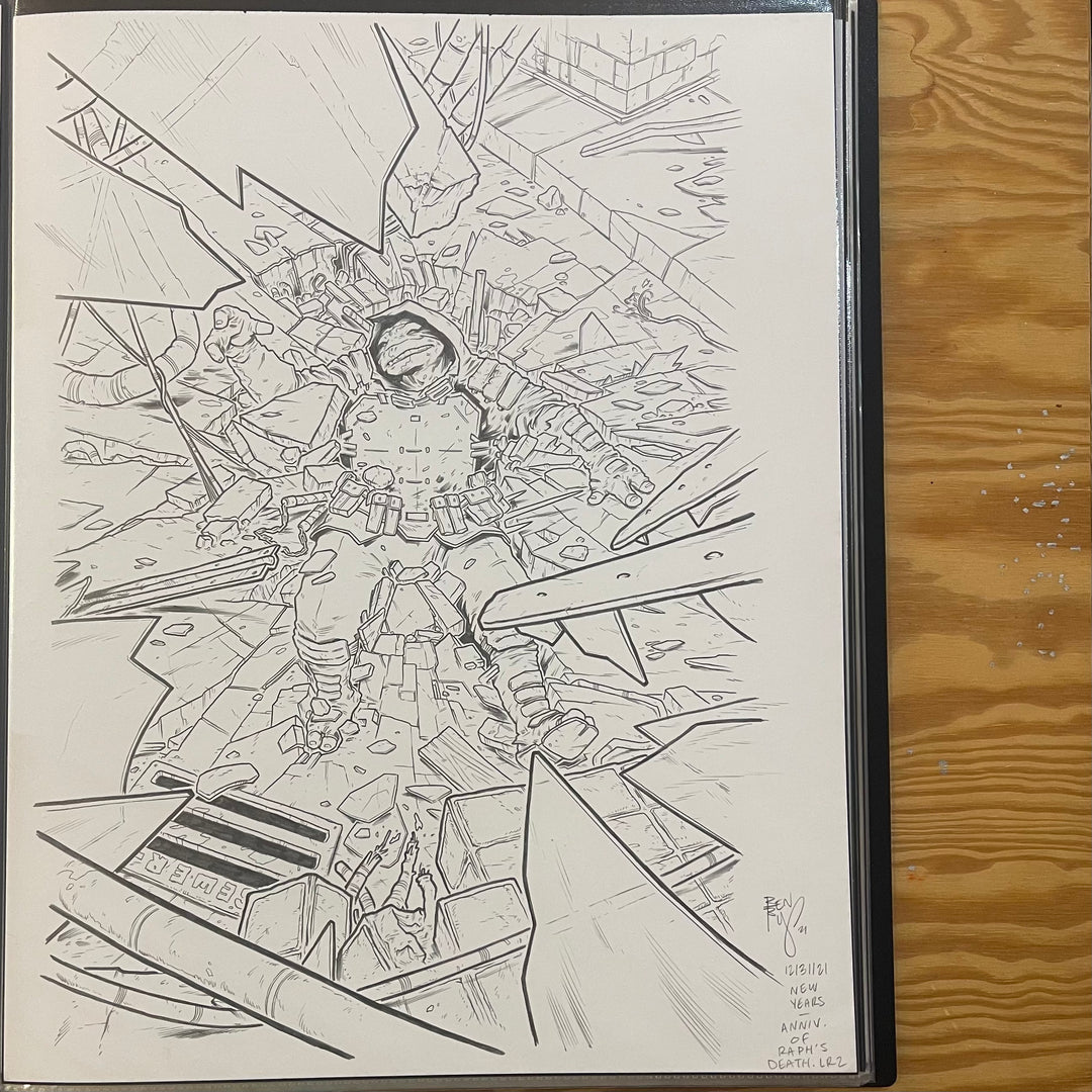 LAST RONIN - ISSUE 1 - ROCK BOTTOM COVER - (ORIGINAL ART)