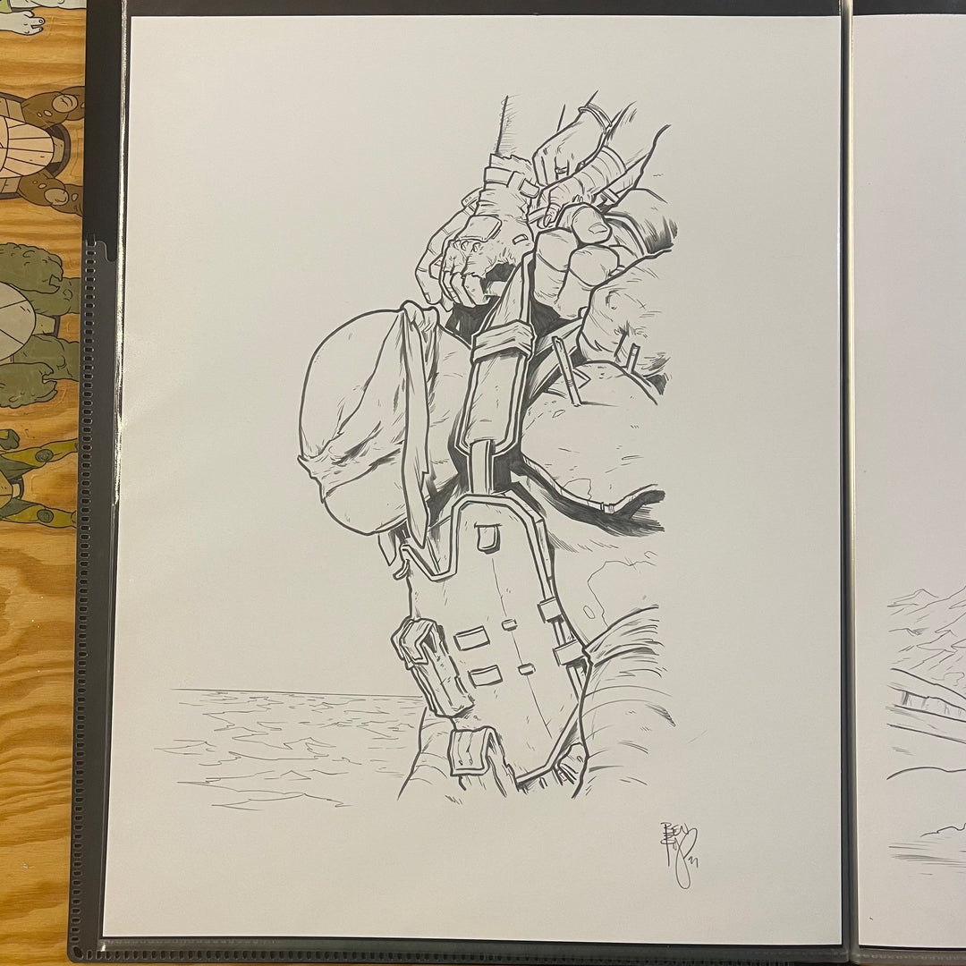 LAST RONIN - ISSUE 2 - FIRST TO FALL COVER - (ORIGINAL ART)