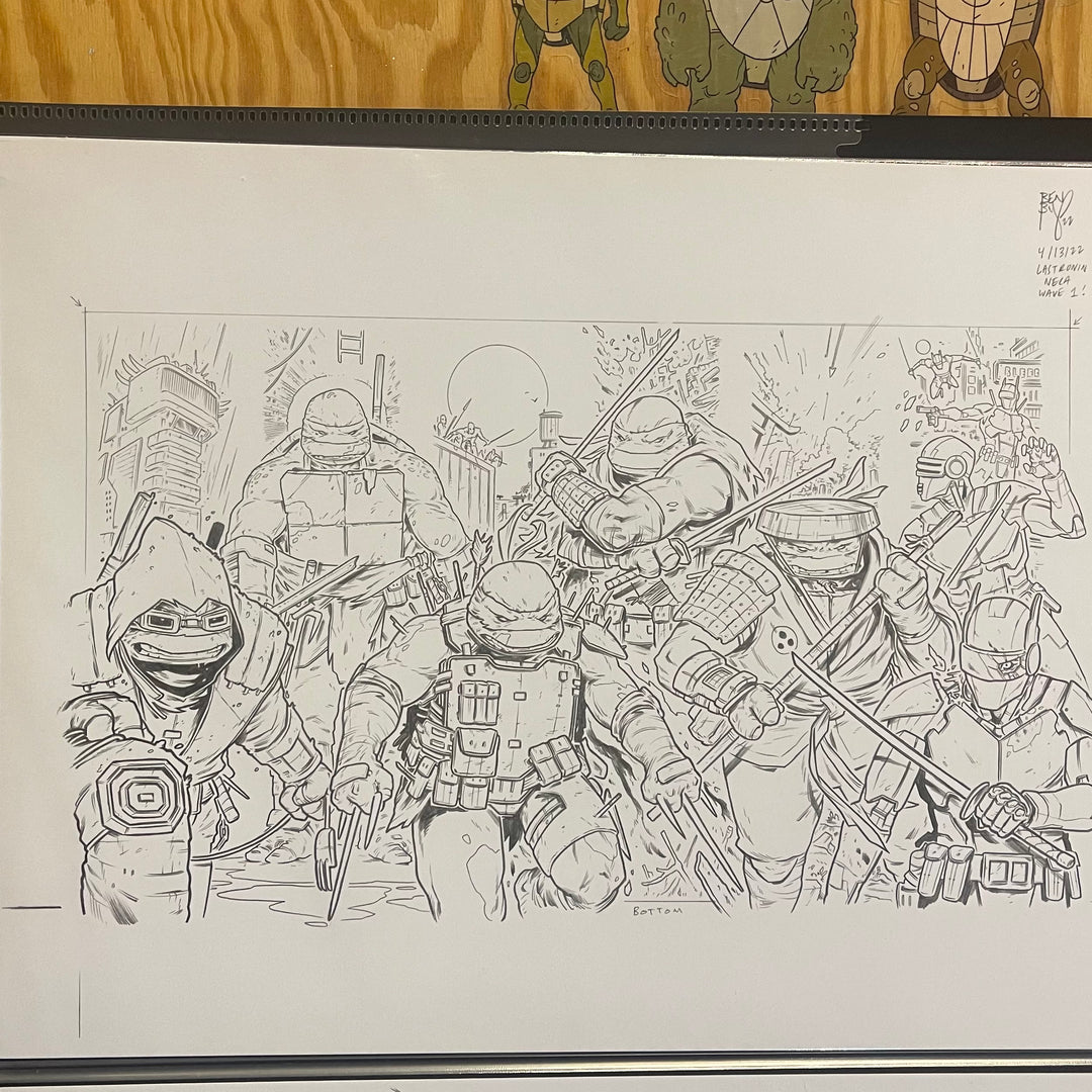 NECA - WAVE 1 - CONNECTING - ACTION FIGURE PACKAGING - (ORIGINAL ART)