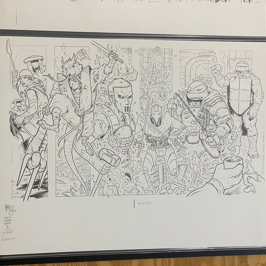 NECA - WAVE 2 - CONNECTING - ACTION FIGURE PACKAGING - (ORIGINAL ART)