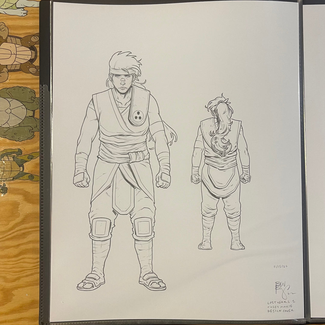 LOST YEARS - ISSUE 1 - CASEY - BISHART.NET COVER - BACK - (ORIGINAL ART)