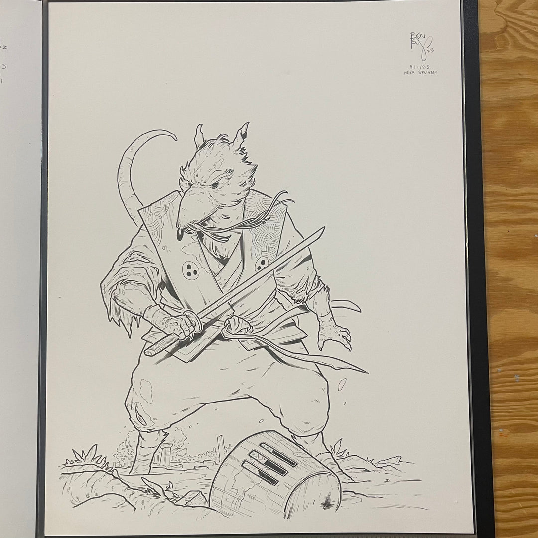 NECA - SPLINTER - ACTION FIGURE PACKAGING - (ORIGINAL ART)