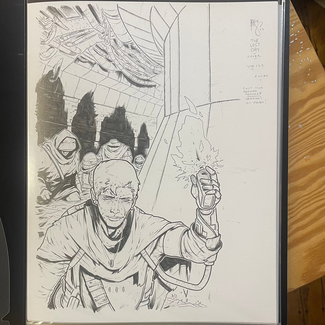 LOST YEARS LOST DAY - A COVER - (ORIGINAL ART)