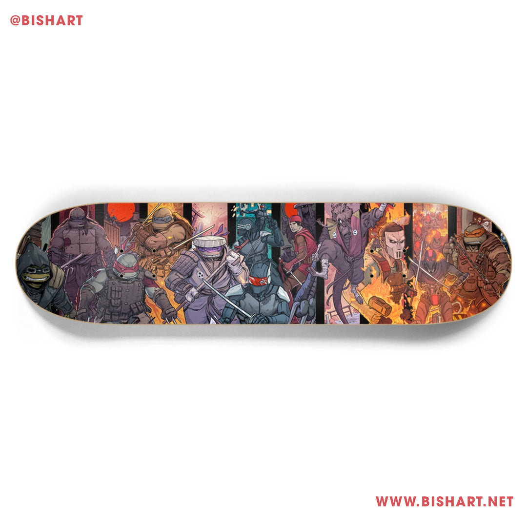 CONNECTING CHARACTER COLLAGE- SKATEBOARD DECK