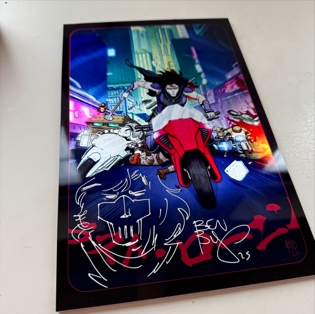 LAST RONIN II RE-EVOLUTION - ISSUE 2 METAL - SIGNED & SKETCHED