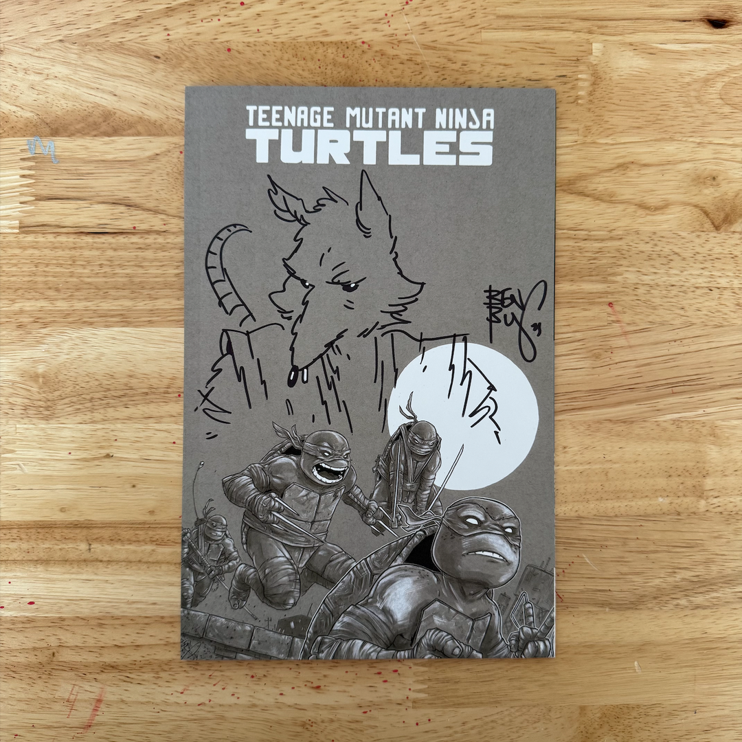 TMNT - ISSUE 100 - SIGNED & SKETCHED