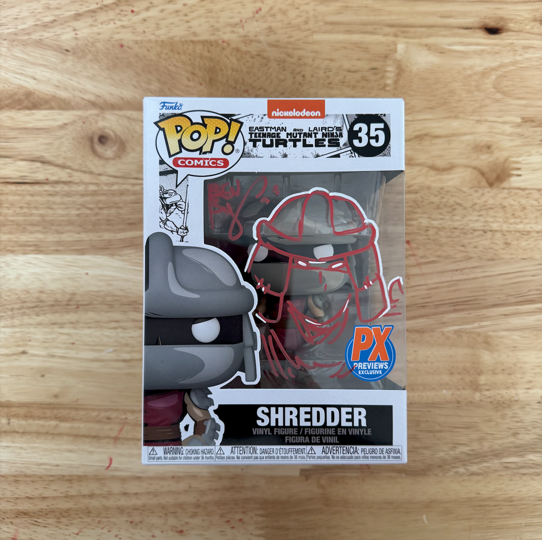 FUNKO POP - TMNT SHREDDER PX PREVIEWS EXCLUSIVE - SIGNED & SKETCHED