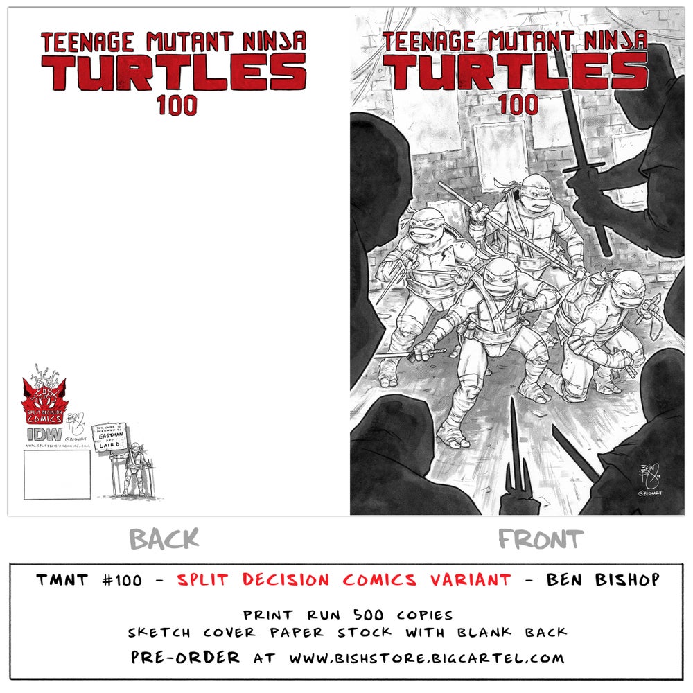 TMNT #100 - SPLIT DECISION COMICS EXCLUSIVE VARIANT