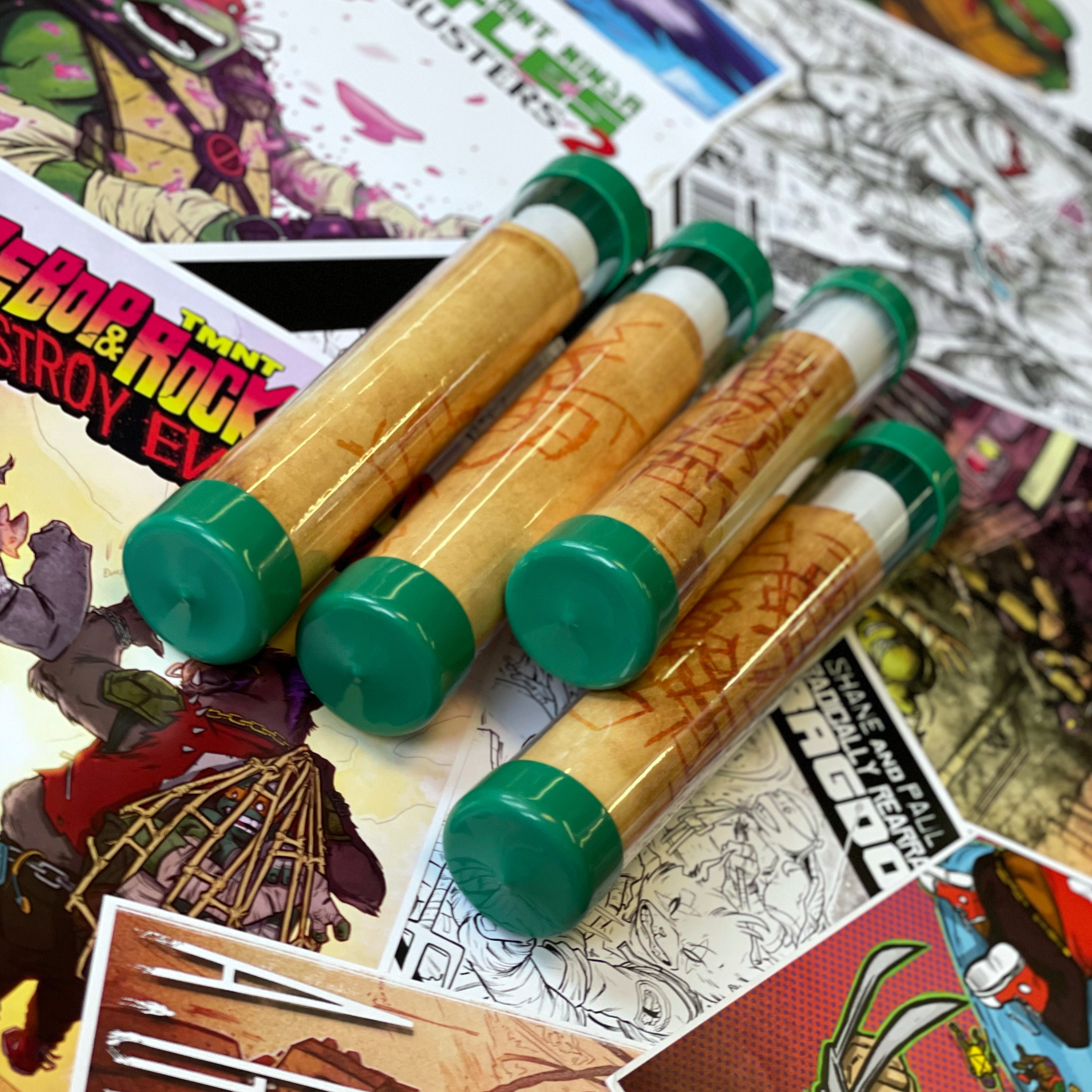 OOZE TUBES - 4 SECRETLY SELECTED & SIGNED PRINTS (ADD