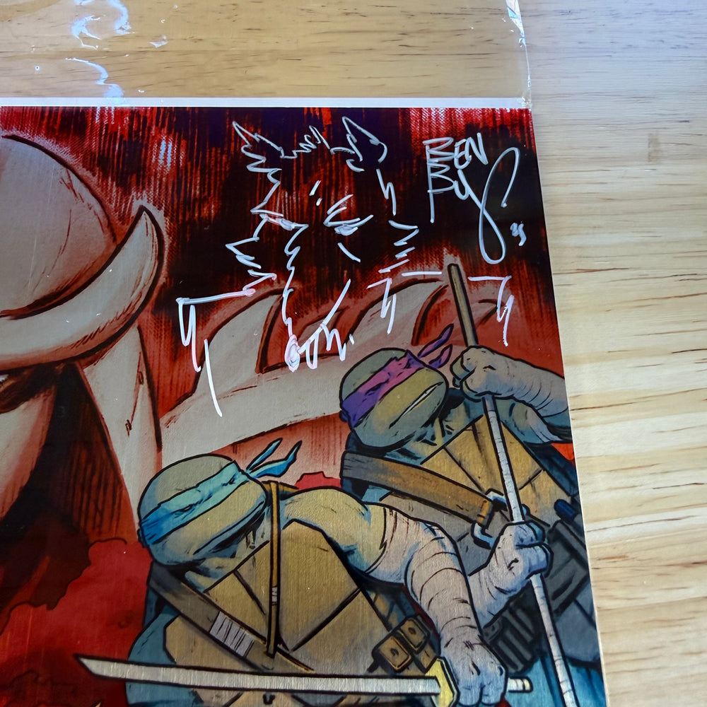 TMNT COLOR CLASSICS - ISSUE 1 METAL - SIGNED & SKETCHED