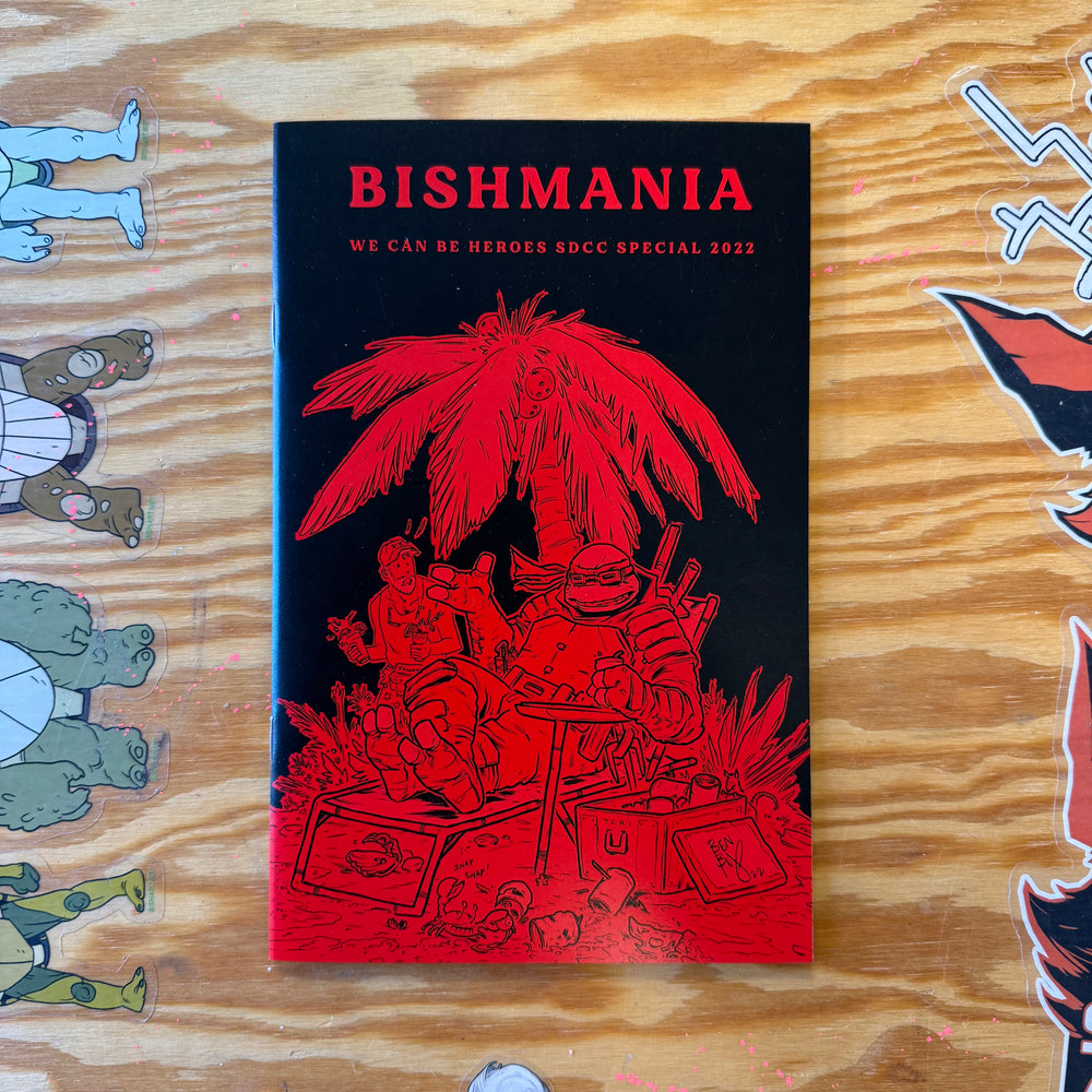 BISHMANIA - RED VARIANT - SIGNED & SKETCHED