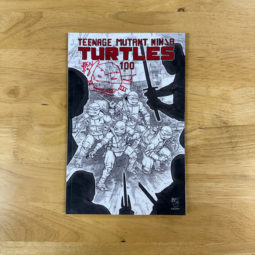 TMNT - ISSUE 100 - SIGNED & SKETCHED