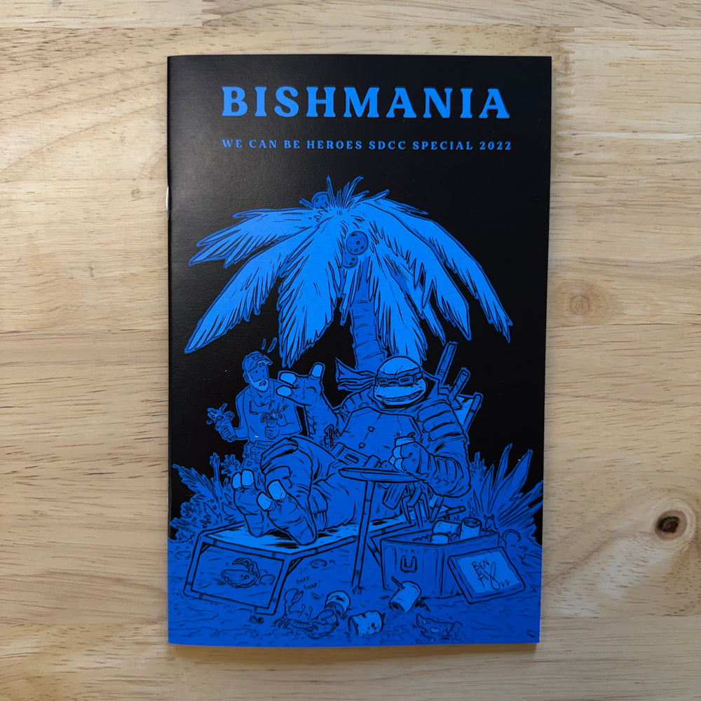 BISHMANIA - BLUE VARIANT - SIGNED & SKETCHED