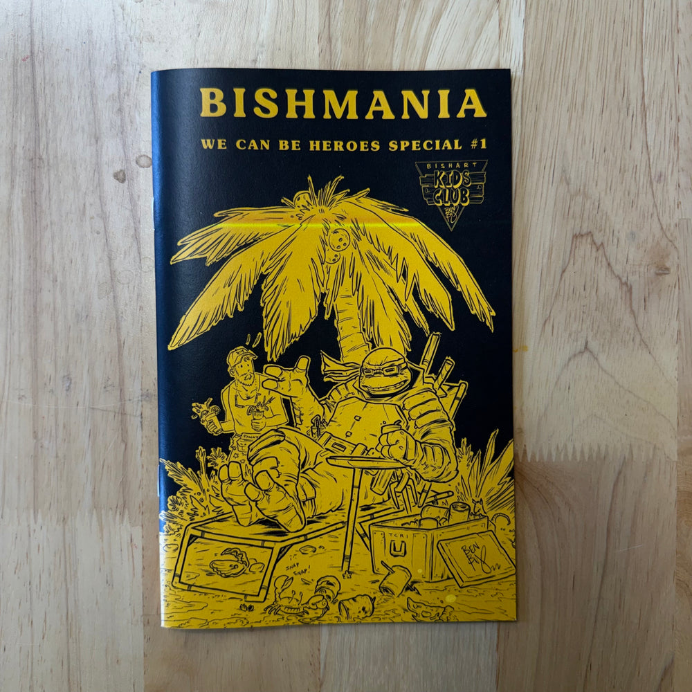 BISHMANIA - YELLOW BKC VARIANT - ERROR PRINT - SIGNED & SKETCHED