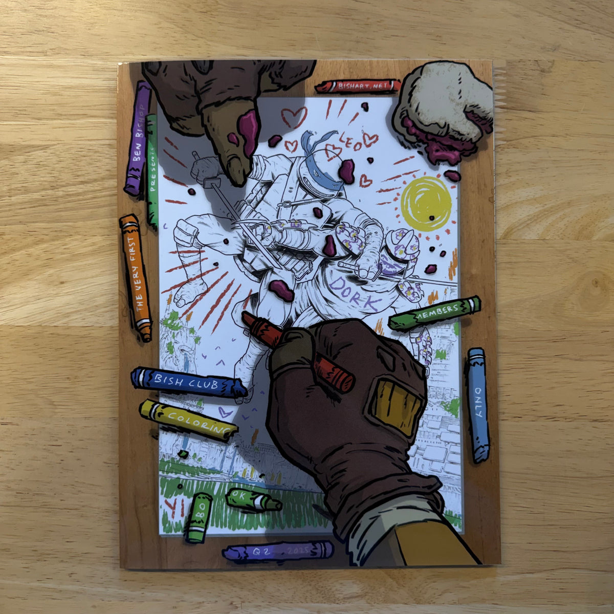 BKC Only Bish Club 48 Page Coloring Book, BISHART TMNT Last Ronin
