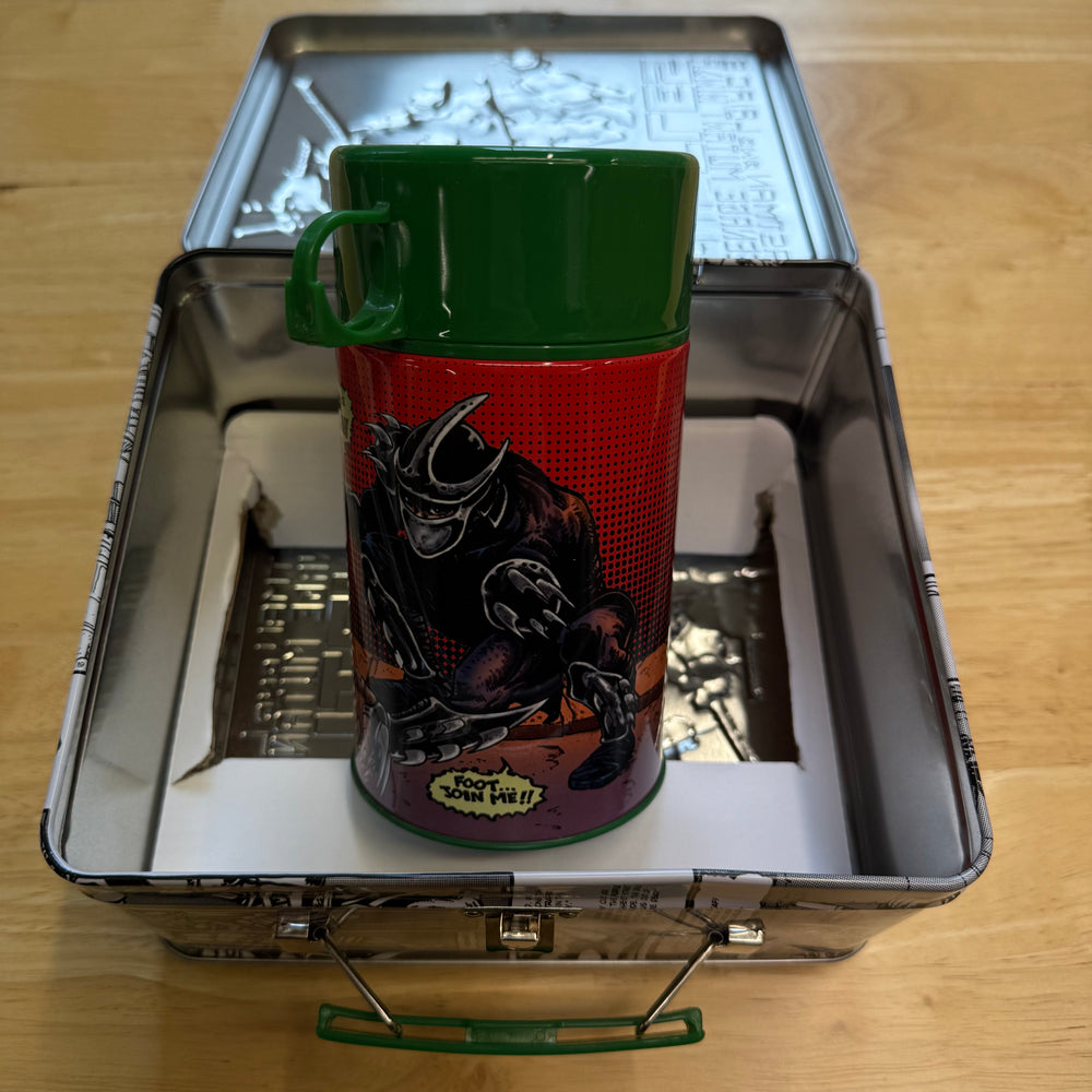 TMNT LUNCHBOX W/ THERMOS - SIGNED & SKETCHED