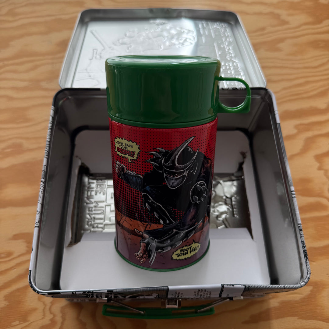 TMNT LUNCHBOX W/ THERMOS - SIGNED & SKETCHED