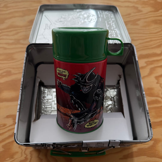 TMNT LUNCHBOX W/ THERMOS - SIGNED & SKETCHED