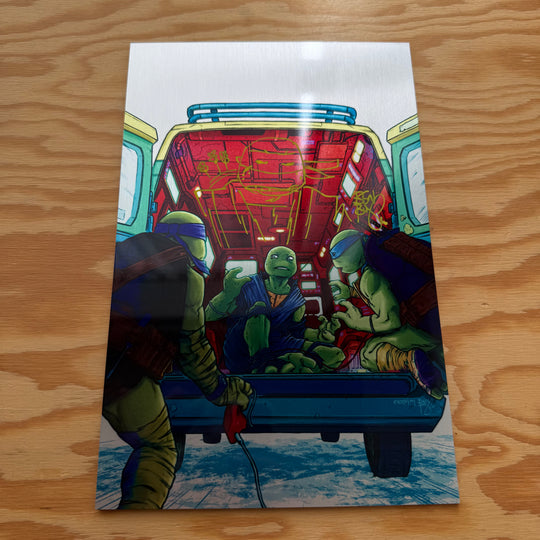 TMNT 95 - METAL COVER - SIGNED & SKETCHED
