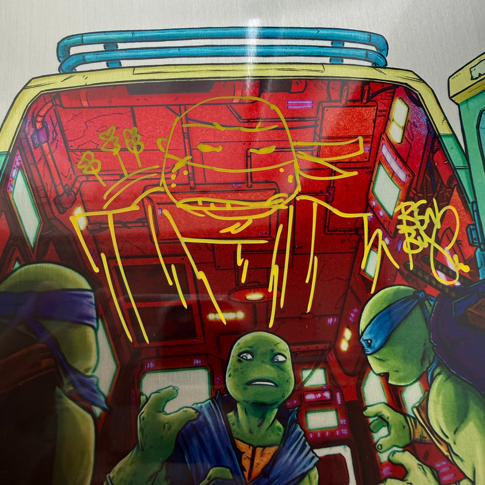 TMNT 95 - METAL COVER - SIGNED & SKETCHED
