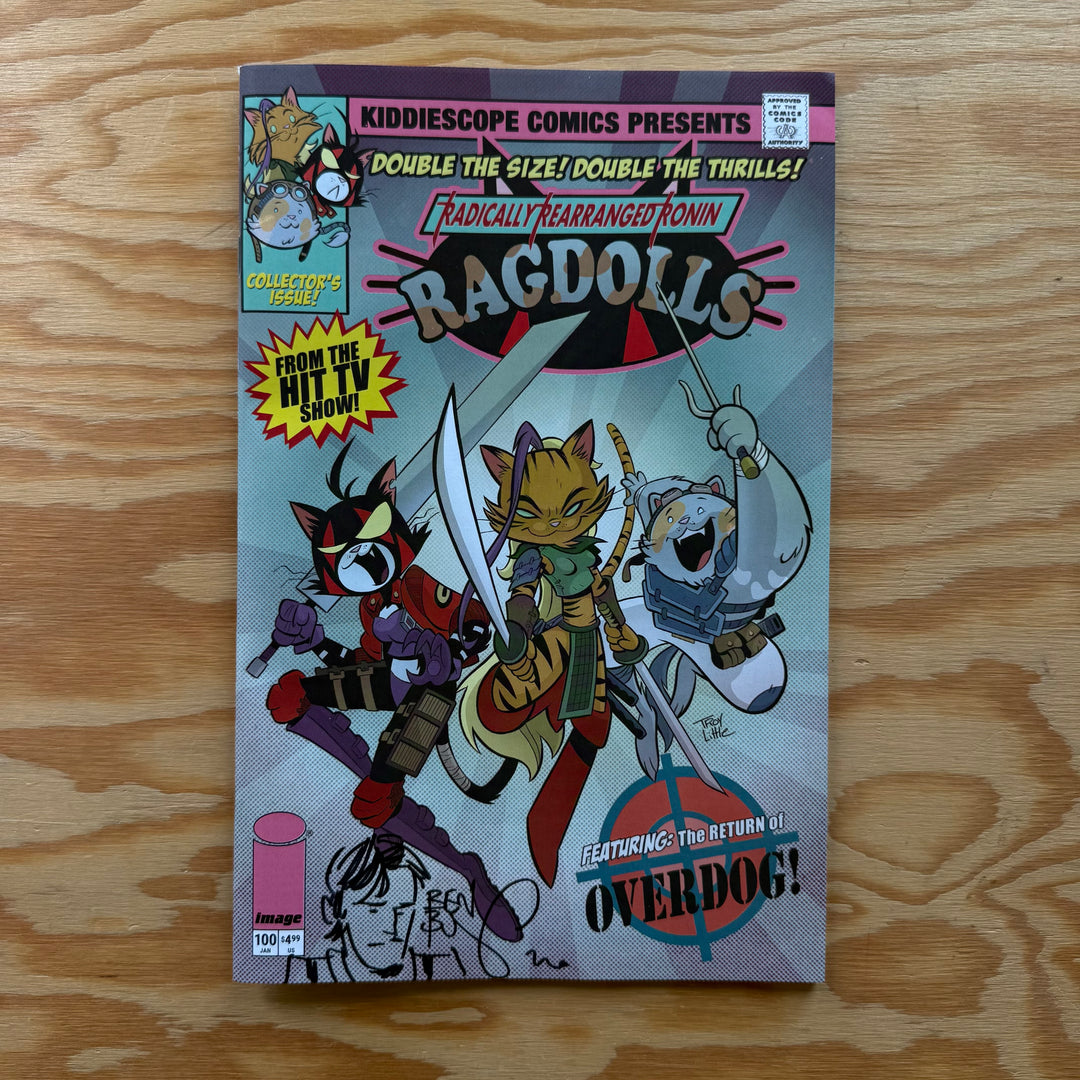 RRRR - DOUBLE SIZED - TROY LITTLE COVER - SIGNED & SKETCHED
