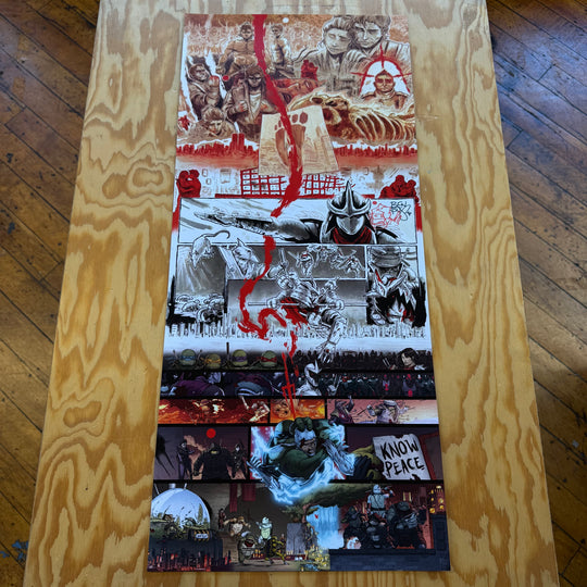 TMNT ORIGIN SCROLL PRINT - SIGNED & SKETCHED