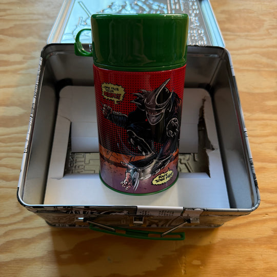 TMNT LUNCHBOX W/ THERMOS - SIGNED & SKETCHED