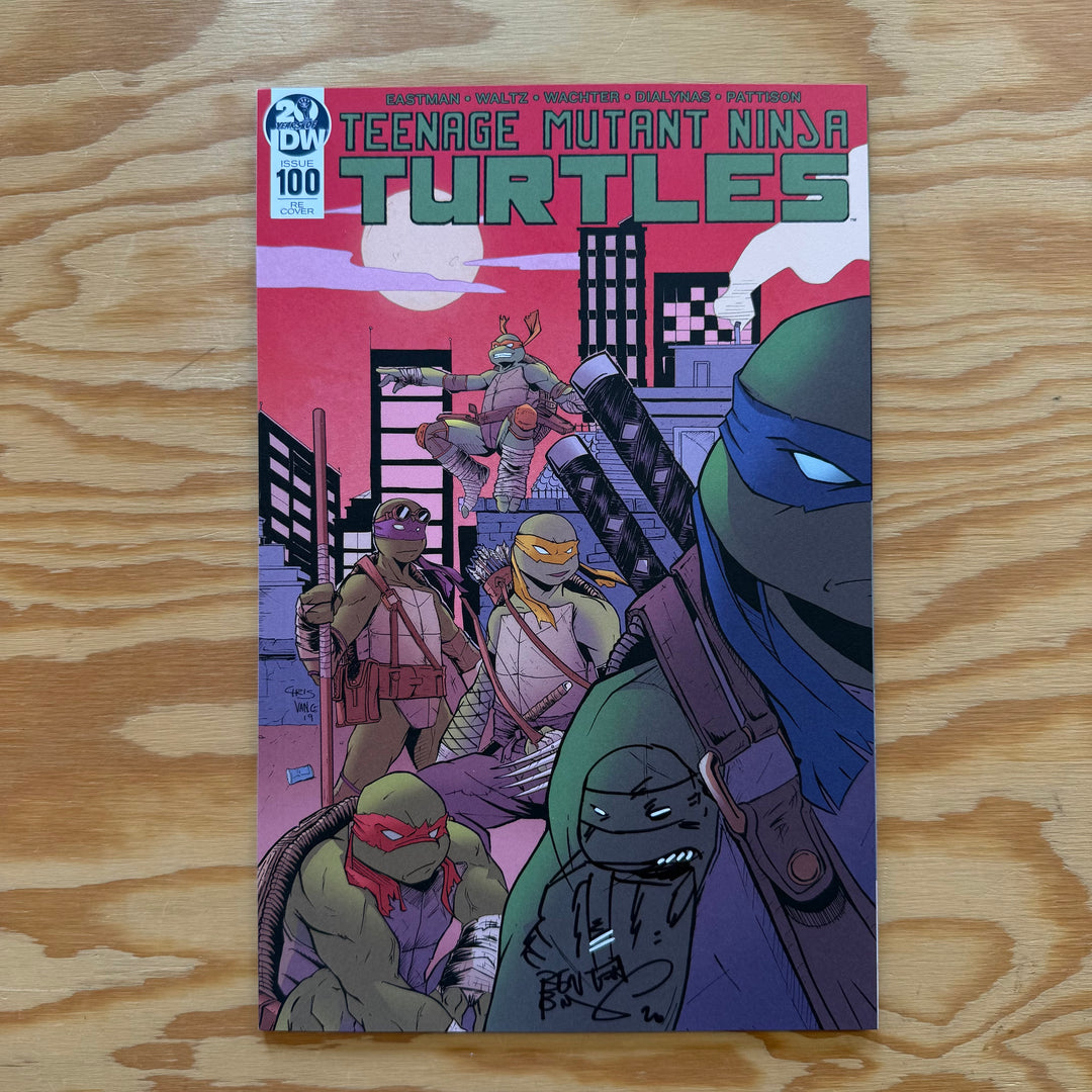 TMNT - ISSUE 100 - CHRIS VANCE VARIANT - SIGNED & SKETCHED