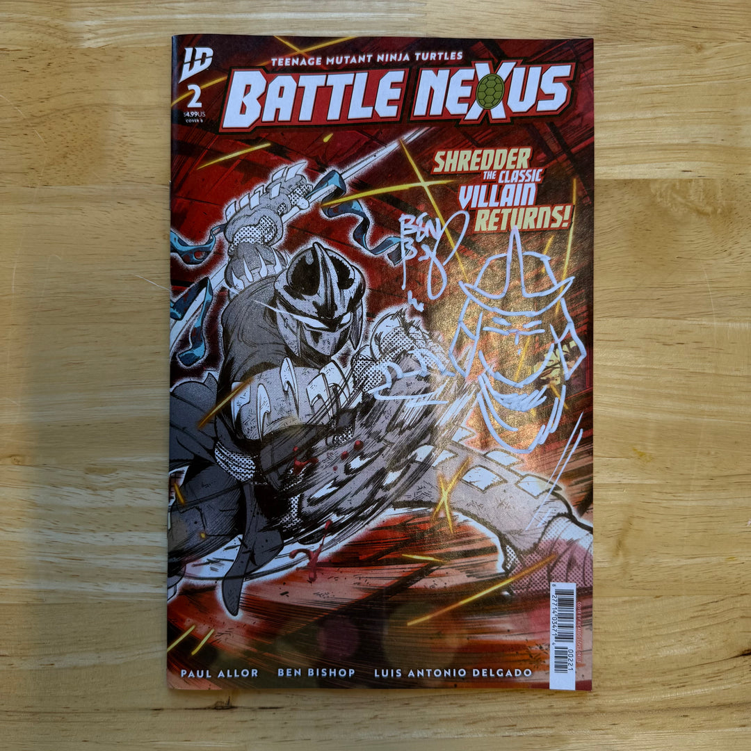 TMNT BATTLE NEXUS - ISSUE 2 - ORTIZ COVER - SKETCHED BY BISHOP