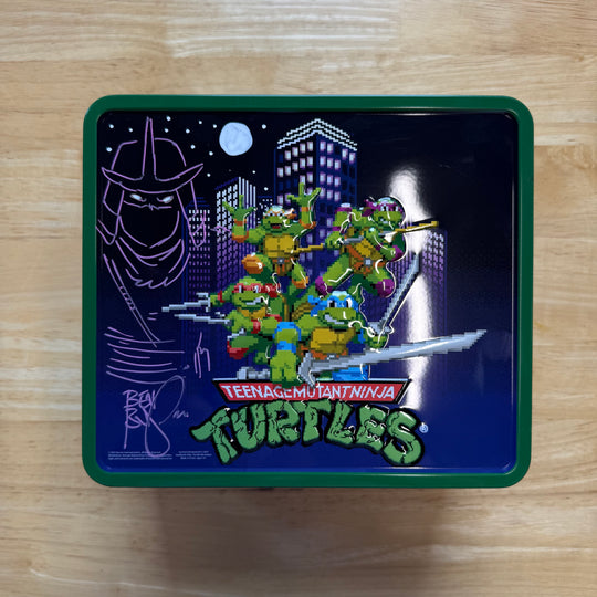 TMNT LUNCHBOX W/ THERMOS - SIGNED & SKETCHED