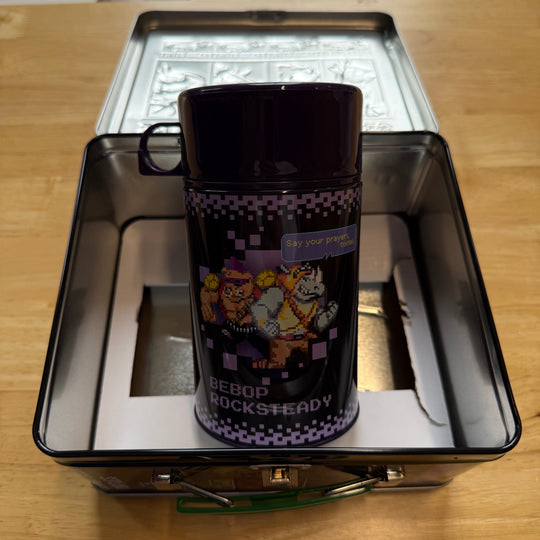 TMNT LUNCHBOX W/ THERMOS - SIGNED & SKETCHED