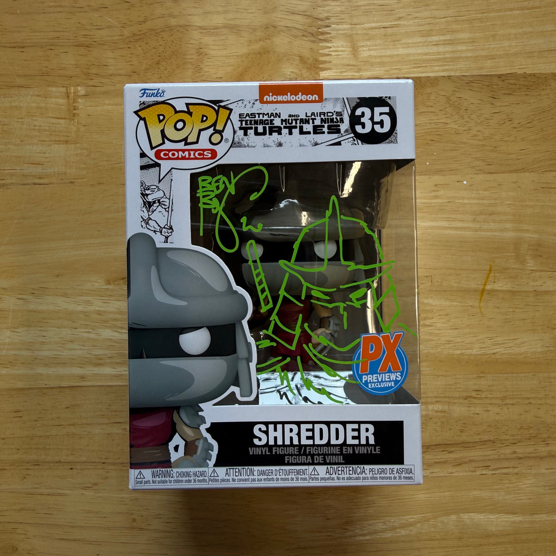 FUNKO POP - TMNT SHREDDER - SIGNED & SKETCHED