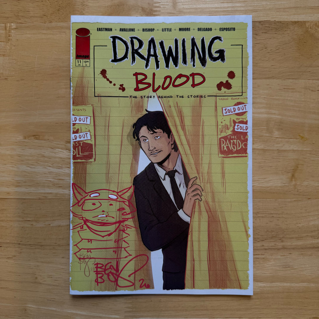 DRAWING BLOOD - ISSUE 11 - SIGNED & SKETCHED