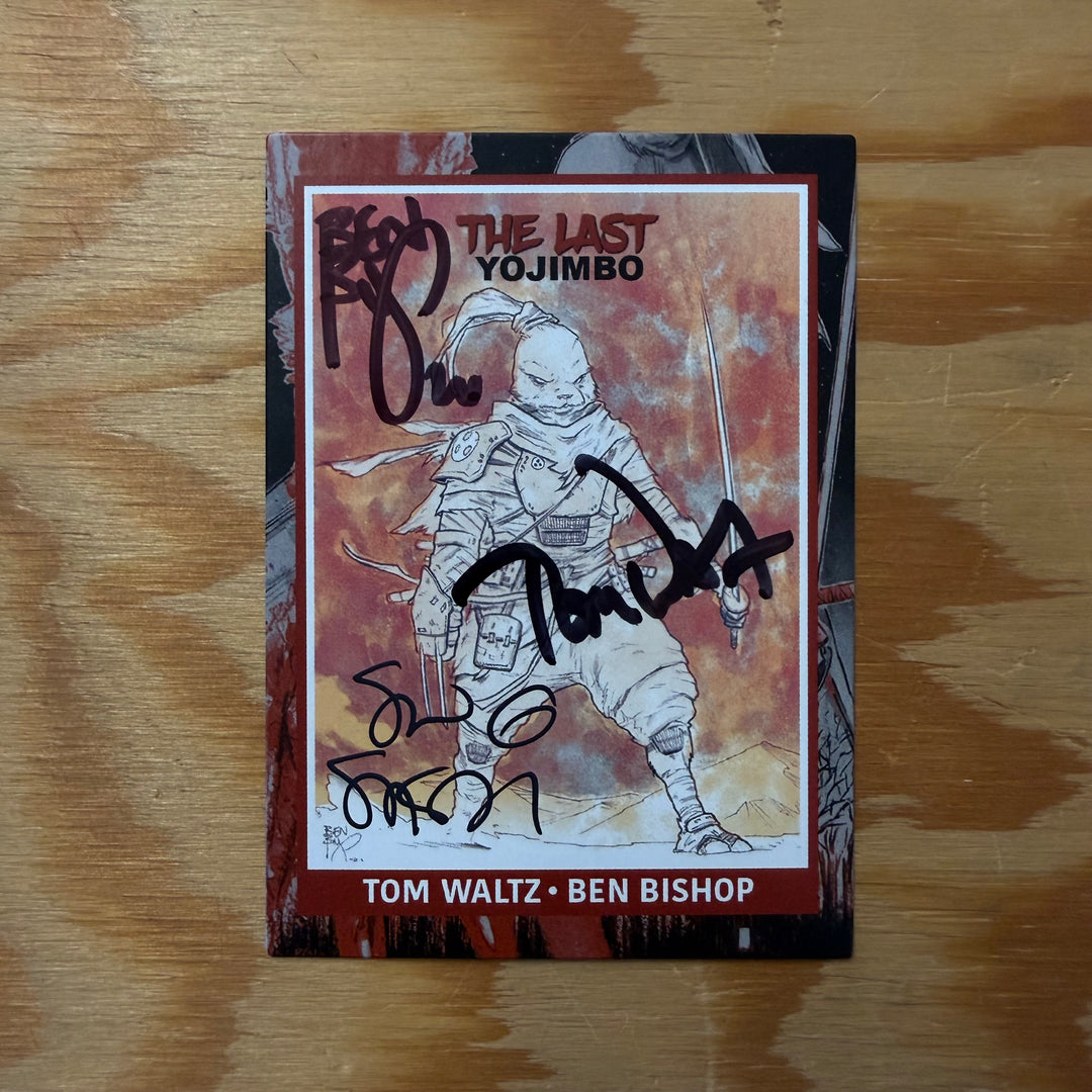THE LAST YOJIMBO - SDCC 2026 TRADING CARD - SIGNED BY BISHOP, WALTZ & SAKAI