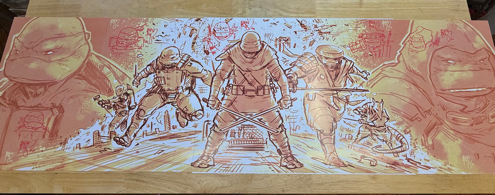 LAST RONIN 5 - CONNECTING PRINT SET (ROUGHS) - SIGNED & SKETCHED
