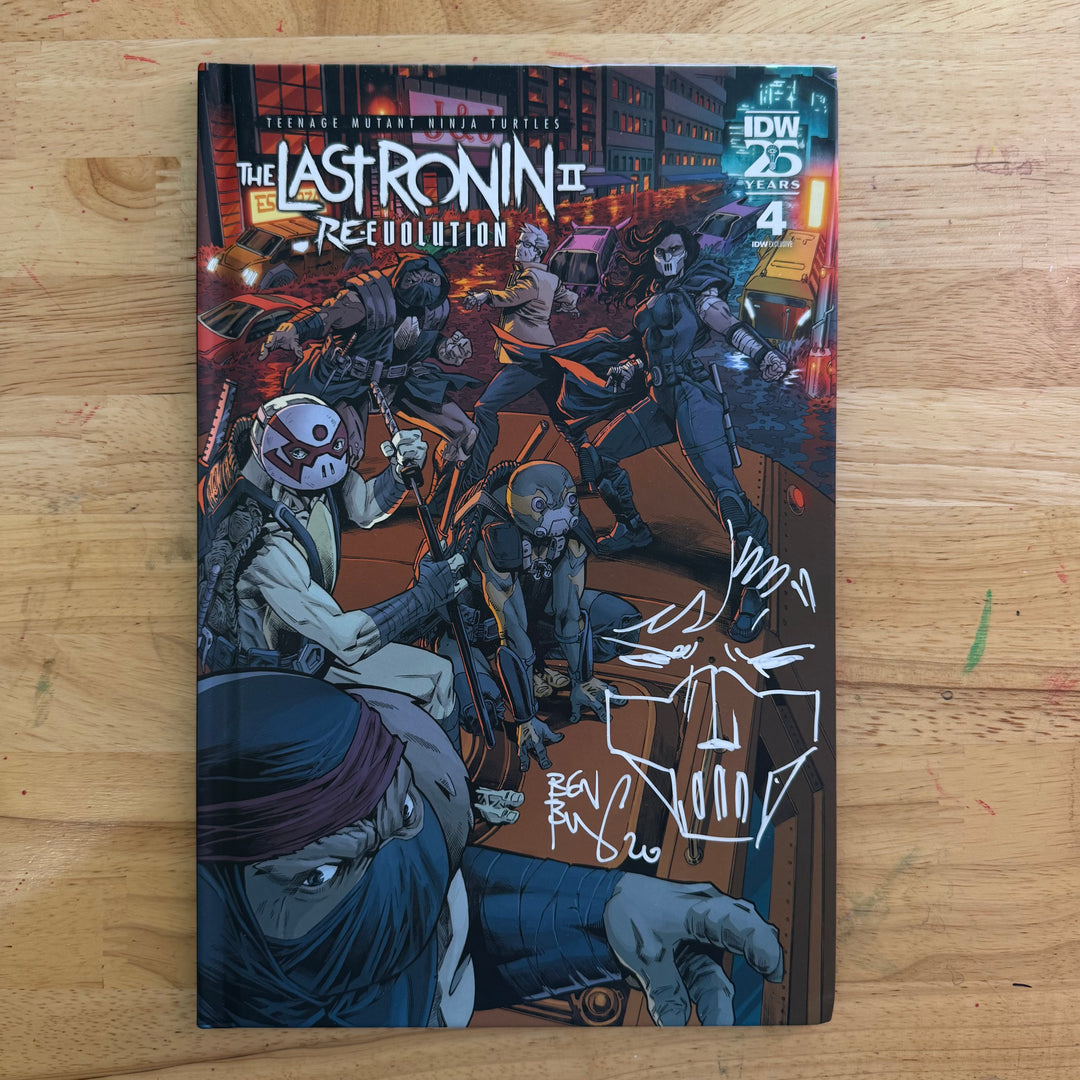 LAST RONIN II RE-EVOLUTION - ISSUE 4 HARDCOVER - SIGNED & SKETCHED