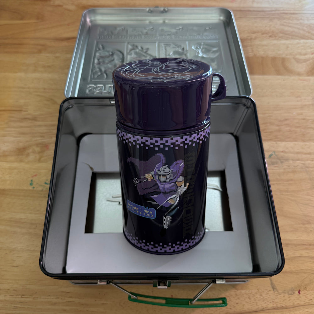 TMNT LUNCHBOX W/ THERMOS - SIGNED & SKETCHED