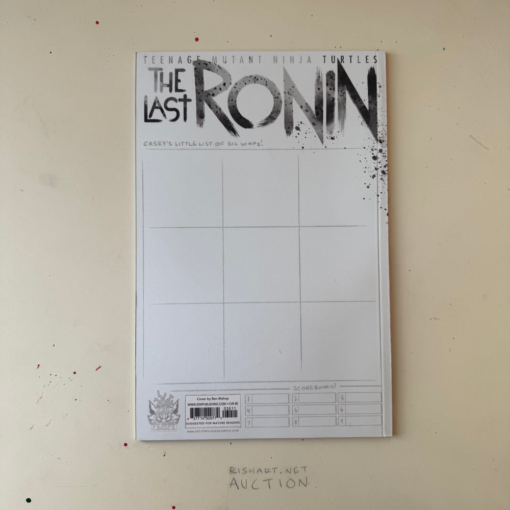LAST RONIN - ISSUE 3 - SIGNED & SKETCHED