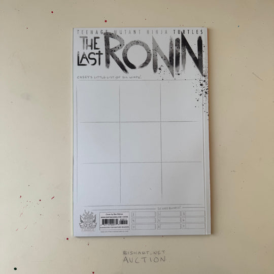 LAST RONIN - ISSUE 3 - SIGNED & SKETCHED