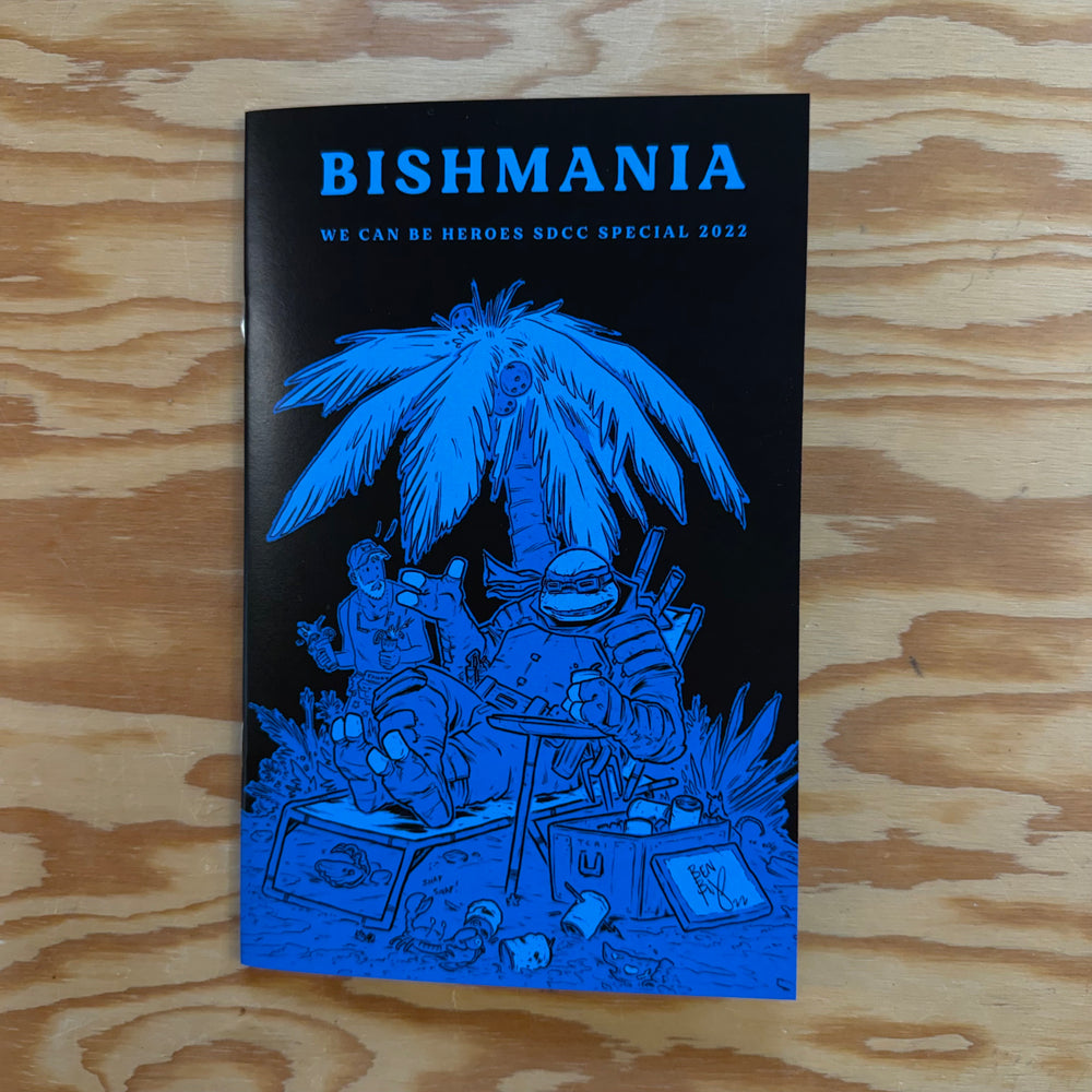 BISHMANIA - BLUE VARIANT - SIGNED & SKETCHED