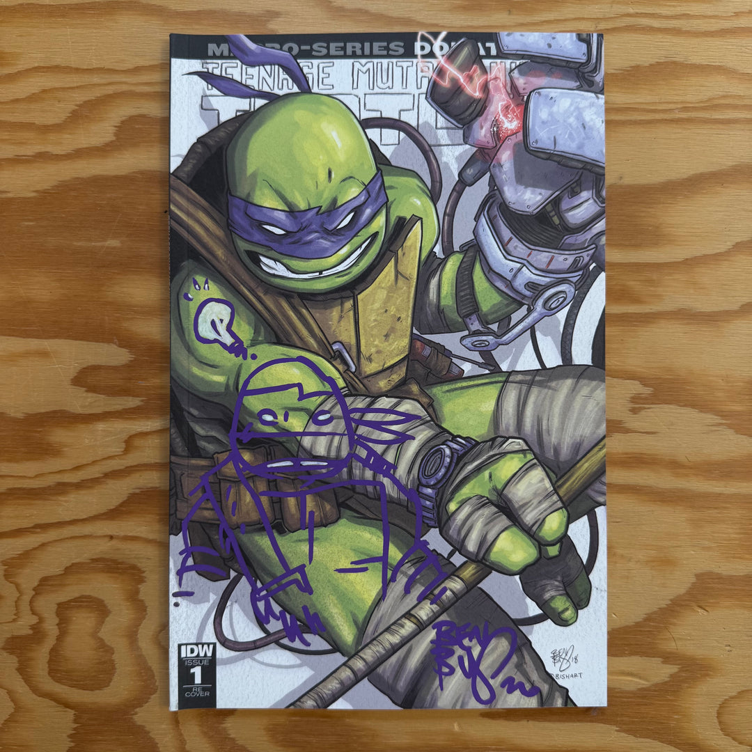 TMNT MACRO SERIES - ISSUE 1 - DONATELLO - SIGNED & SKETCHED