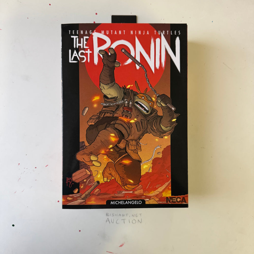 NECA - LAST RONIN - MICHELANGELO - SIGNED & SKETCHED