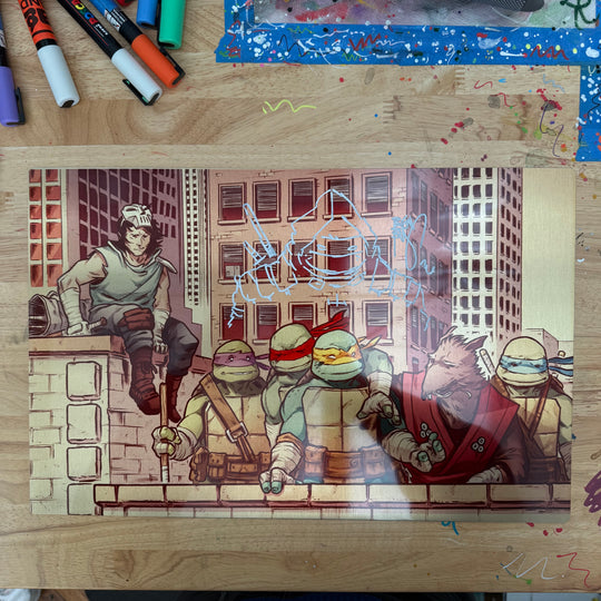 LAST RONIN - KNOW PEACE - GOLD METAL 11x17 PRINT (1 OF 5)