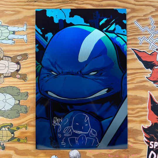 LAST RONIN II RE-EVOLUTION - ISSUE 4 METAL - ERROR PRINT- SIGNED & SKETCHED