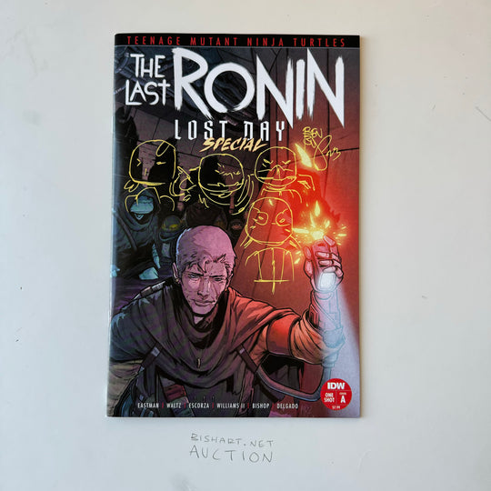 LAST RONIN - LOST YEARS - LOST DAY SPECIAL - A-COVER - SIGNED & SKETCHED - X4 NEW TMNT