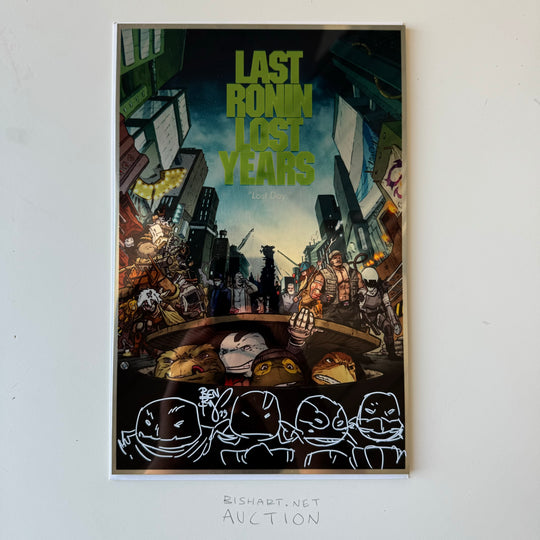 LAST RONIN - LOST YEARS - LOST DAY SPECIAL - BISHART.NET - METAL - SIGNED & SKETCHED - X4 NEW TMNT