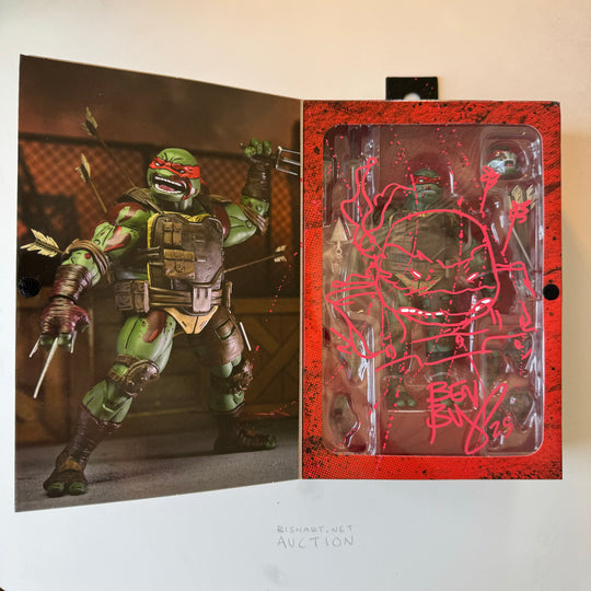 NECA - LAST RONIN - FIRST TO FALL RAPHAEL - SIGNED & SKETCHED