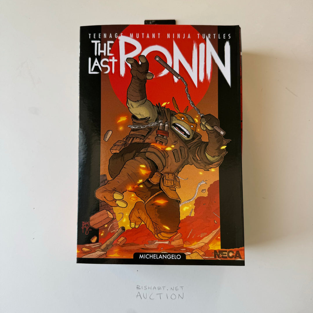 NECA - LAST RONIN - MICHELANGELO - SIGNED & SKETCHED